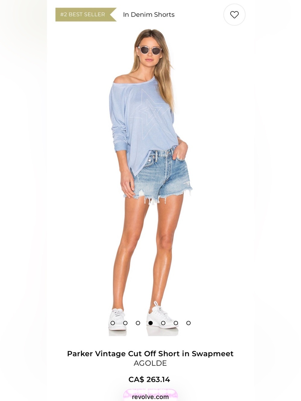 AGOLDE Parker Jean Shorts